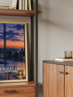 Claimed by the Millionaire book watercolour illustration paper finish options – matte satin gloss