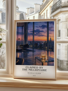 Claimed by the Millionaire book cover poster colour and style options – Michelle Celmer book art