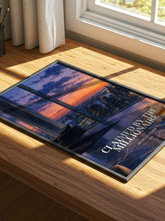 Claimed by the Millionaire watercolour book poster framed on wall – romance wall art