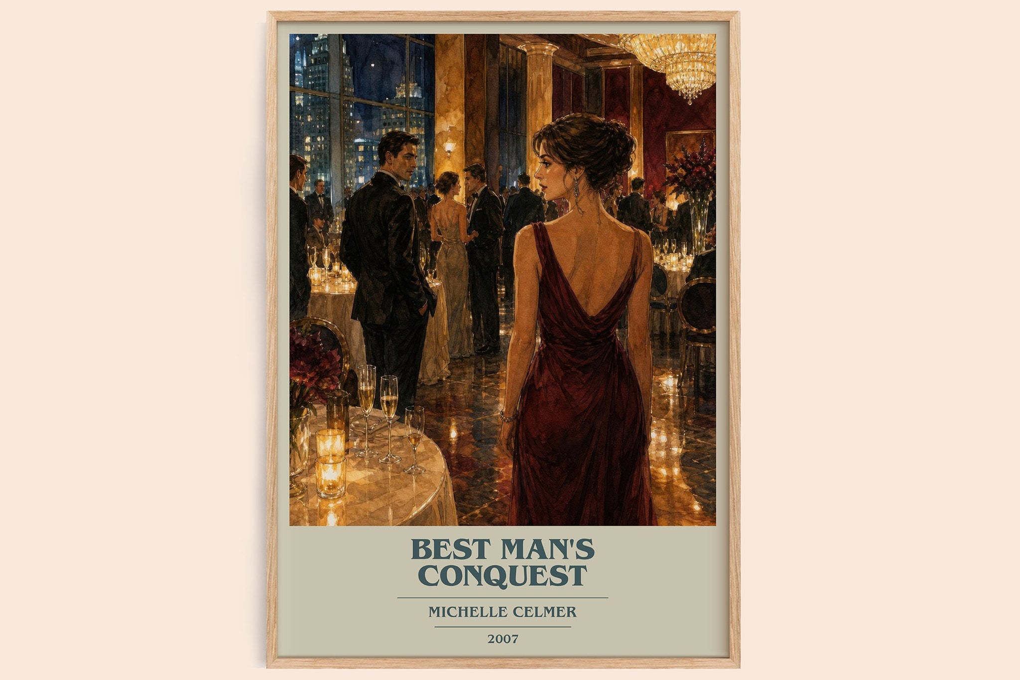 Best Man's Conquest Book Cover Poster by Michelle Celmer