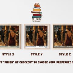 Best Man's Conquest literary print in frame leaning in hallway – romance wall art