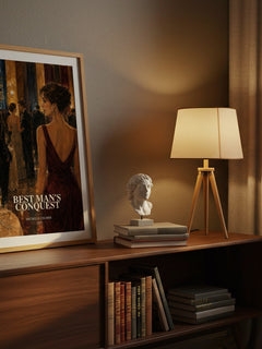 Best Man's Conquest watercolour print on bookshelf – Michelle Celmer fan gift