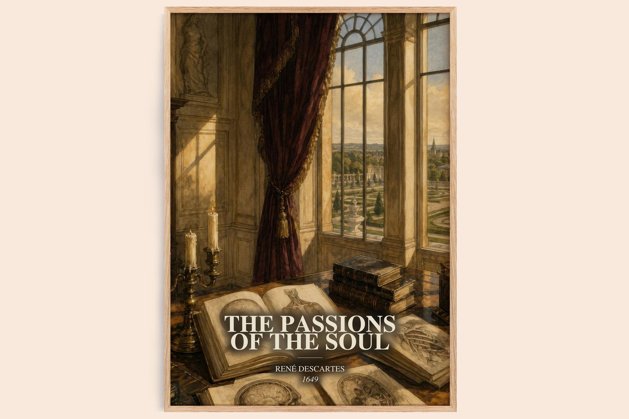 Passions of the Soul Book Watercolour Illustration by René Descartes