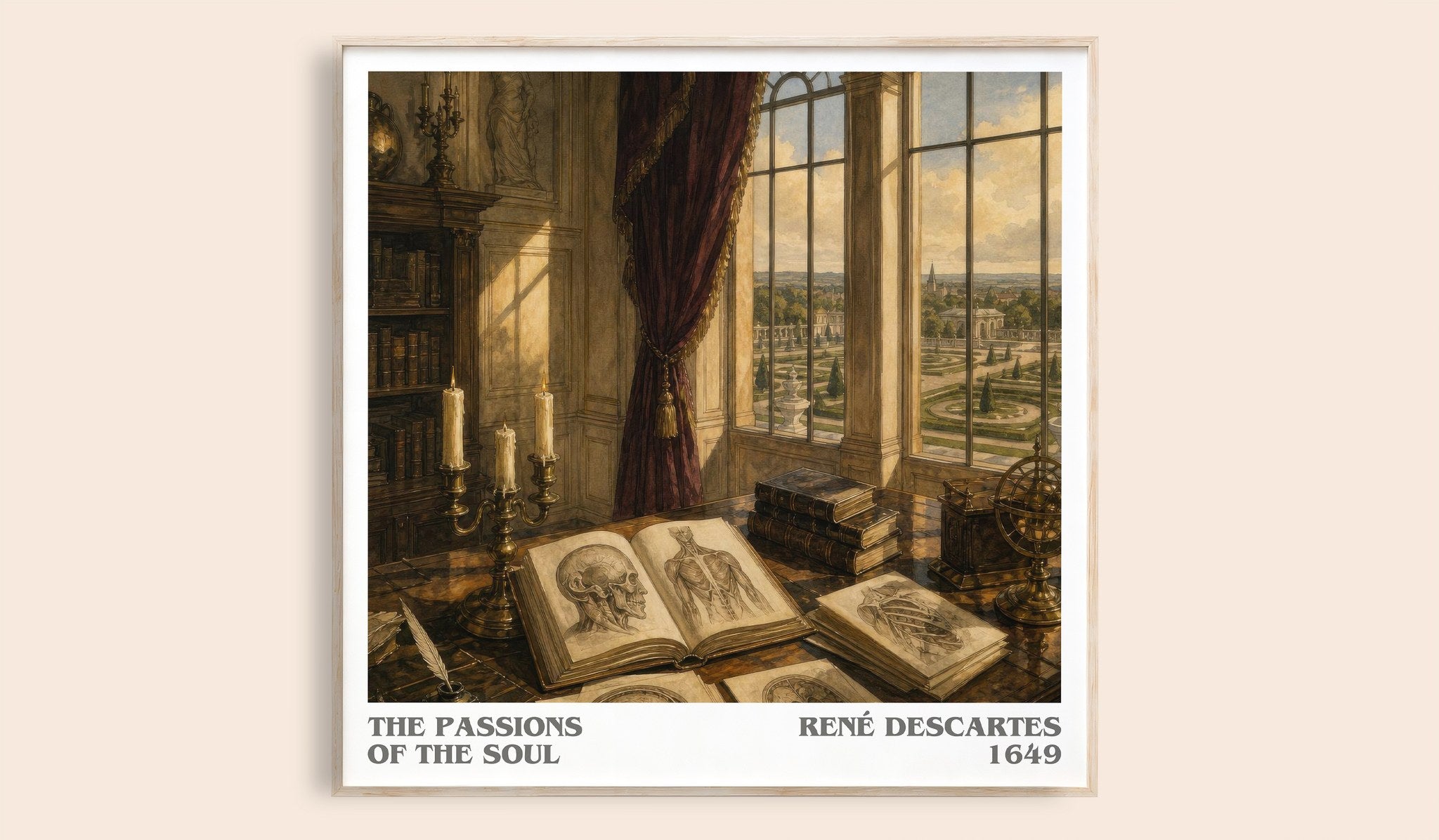The Passions of the Soul Literary Art Print by René Descartes