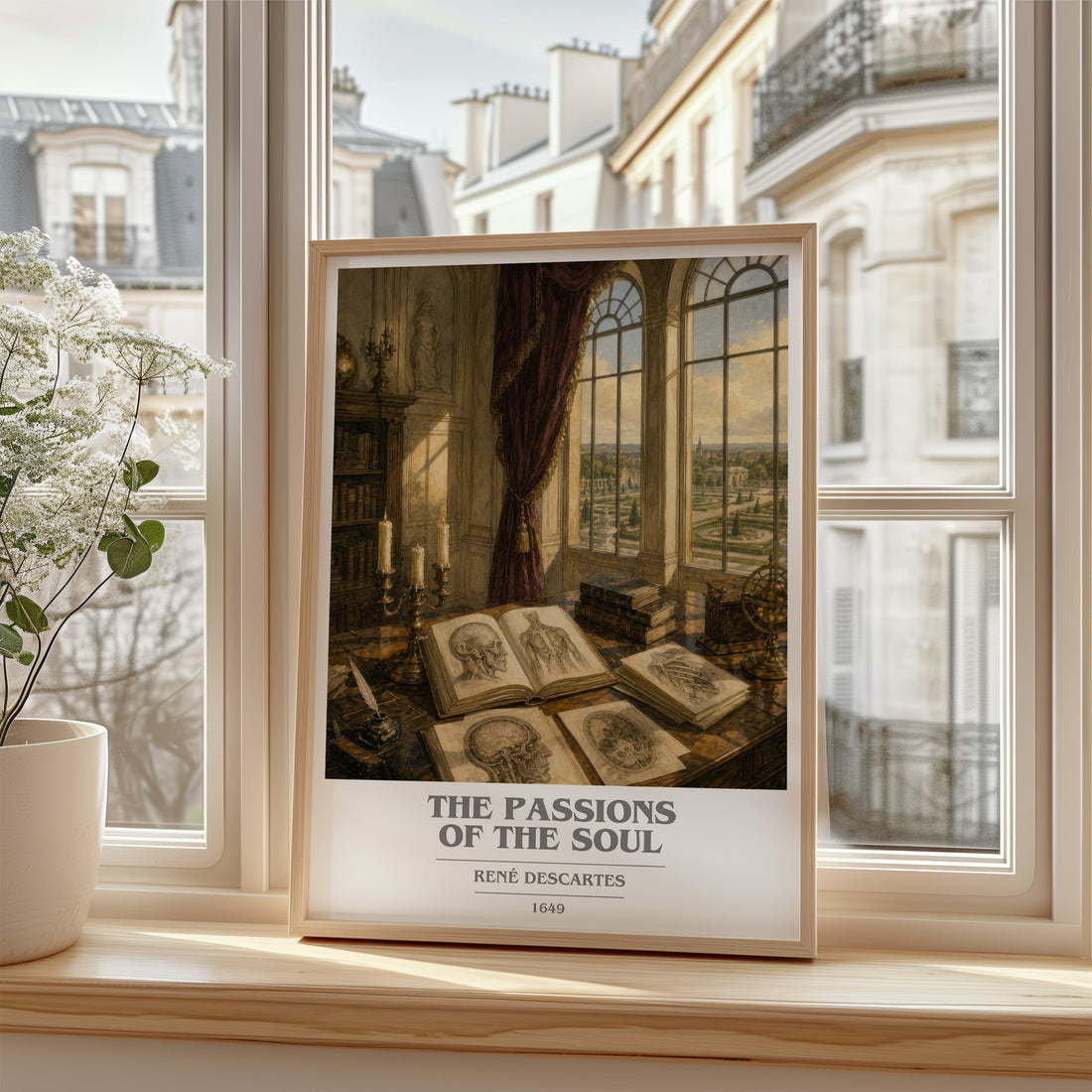 The Passions of the Soul book cover poster colour and style options – René Descartes book art