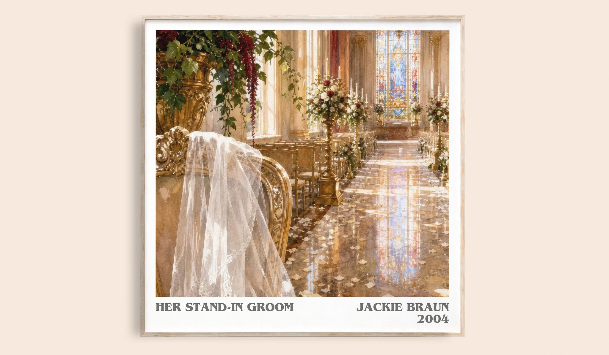 Her Stand-In Groom Literary Art Print by Jackie Braun