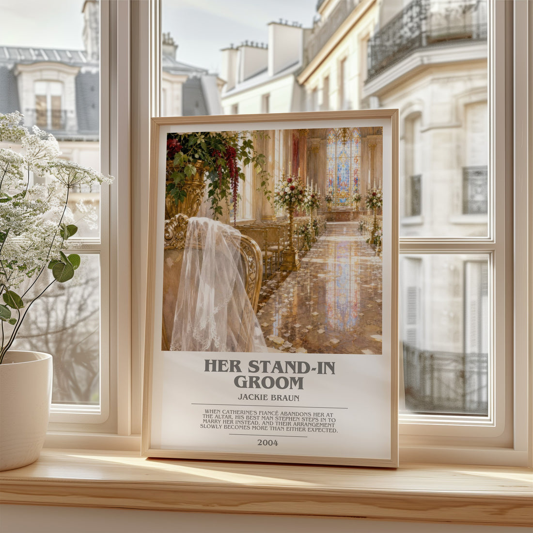 Her Stand-In Groom bookish poster colour and style options – Jackie Braun book art