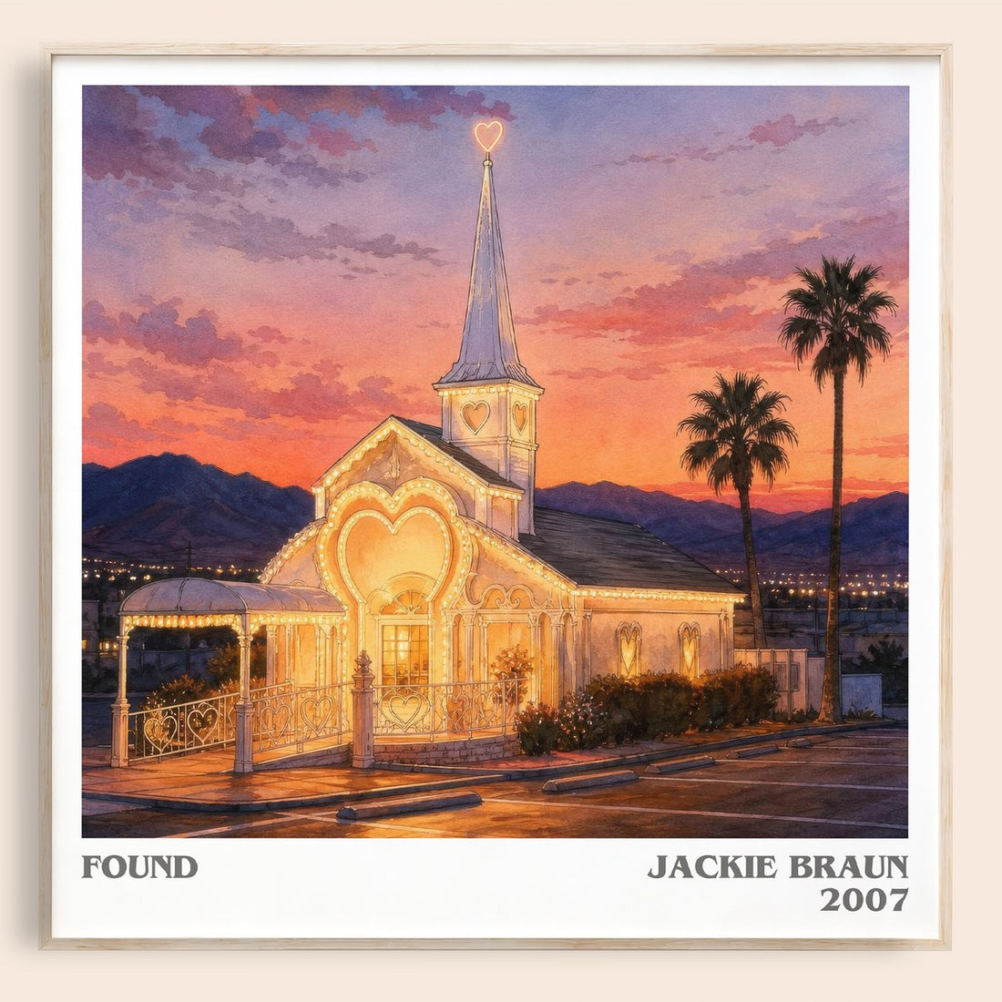 Found literary book poster by Jackie Braun – framed literary art print