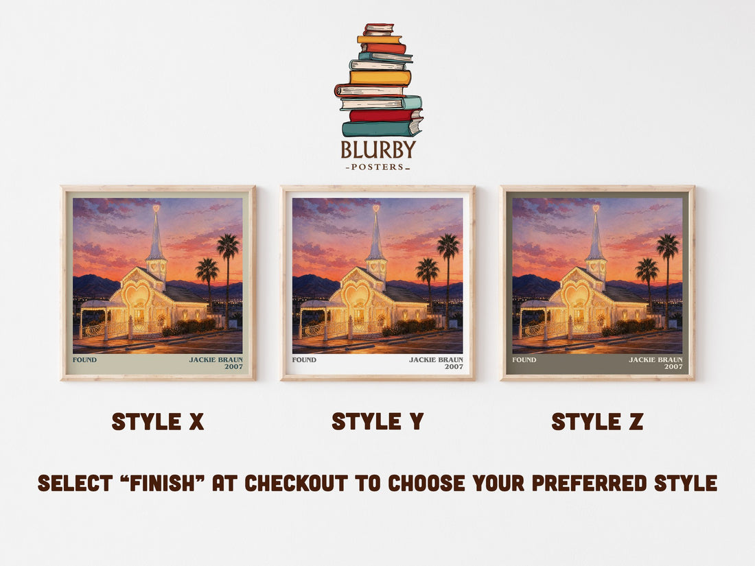 Found literary print in frame leaning in hallway – romance wall art (mockup)
