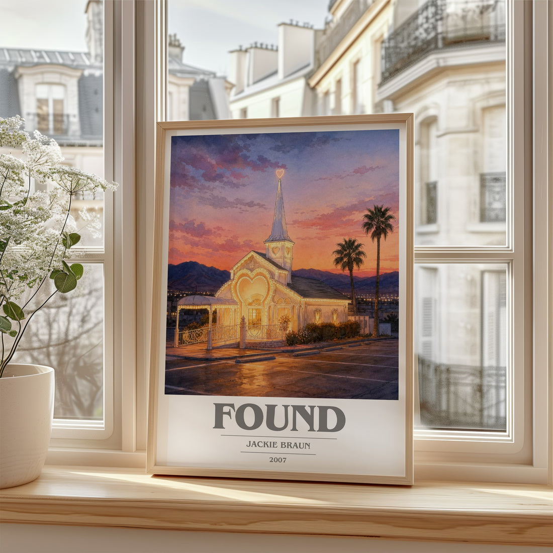 Found book cover poster colour and style options – Jackie Braun book art