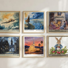 Found literary art print colour and style options – Jackie Braun book art