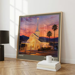 Found literary print framed by window – literary home decor
