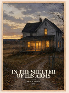 In The Shelter Of His Arms watercolour book poster by Jackie Braun – framed literary art print