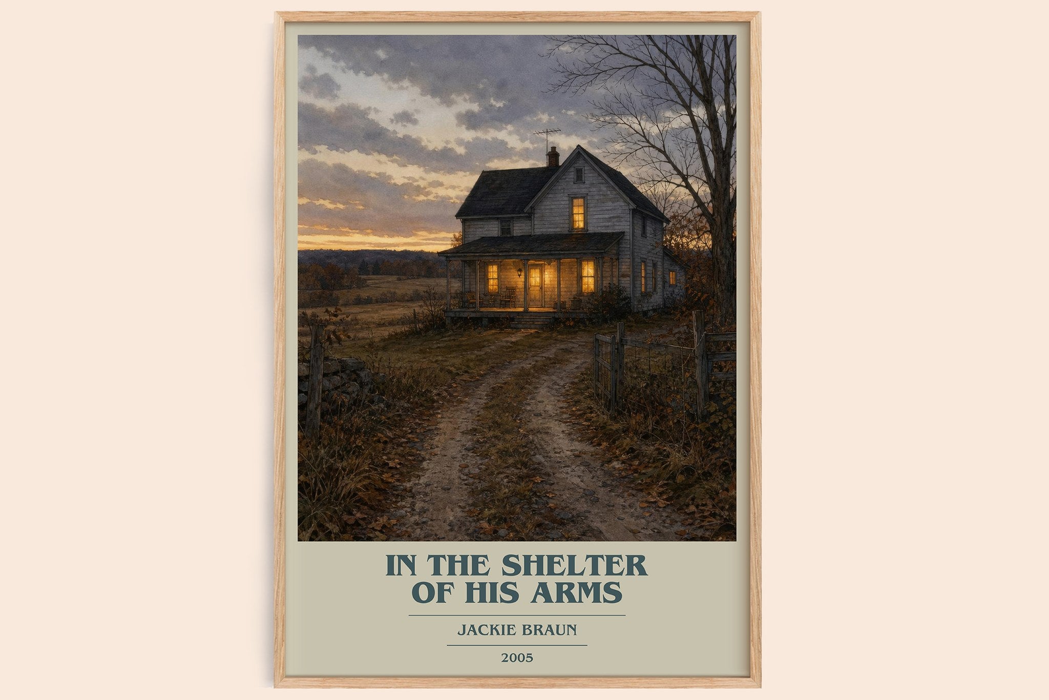 In The Shelter Of His Arms Book Cover Poster by Jackie Braun
