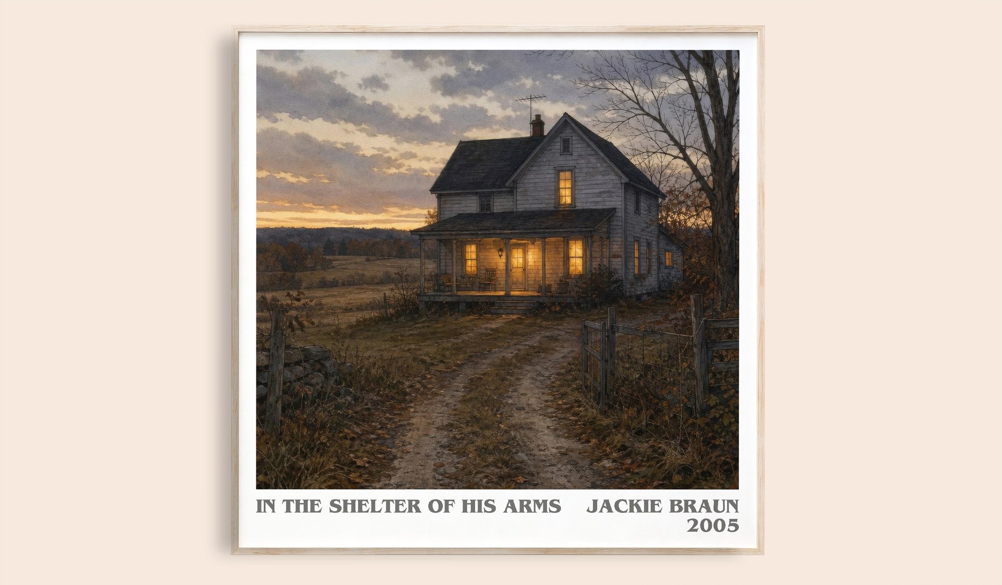 In The Shelter Of His Arms Literary Art Print by Jackie Braun