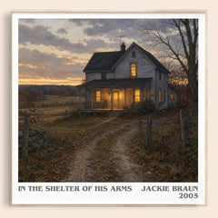 In The Shelter Of His Arms literary book poster by Jackie Braun – framed literary art print