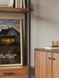 In The Shelter Of His Arms book watercolour illustration paper finish options – matte satin gloss