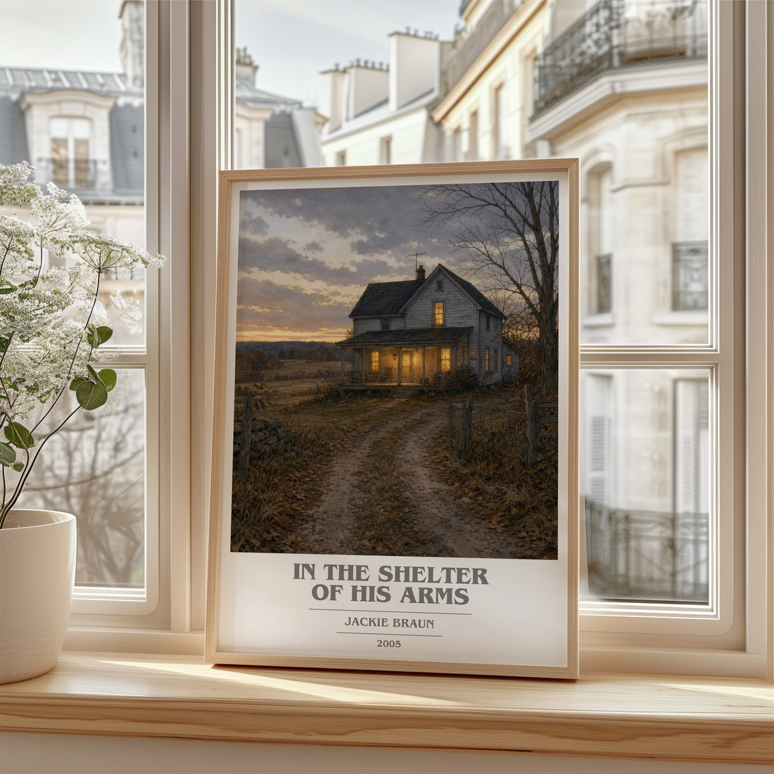 In The Shelter Of His Arms book cover poster colour and style options – Jackie Braun book art