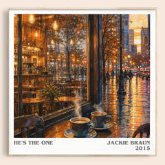 He's the One literary book poster by Jackie Braun – framed literary art print