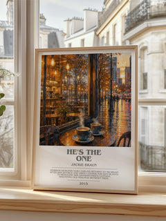 He's the One bookish poster colour and style options – Jackie Braun book art