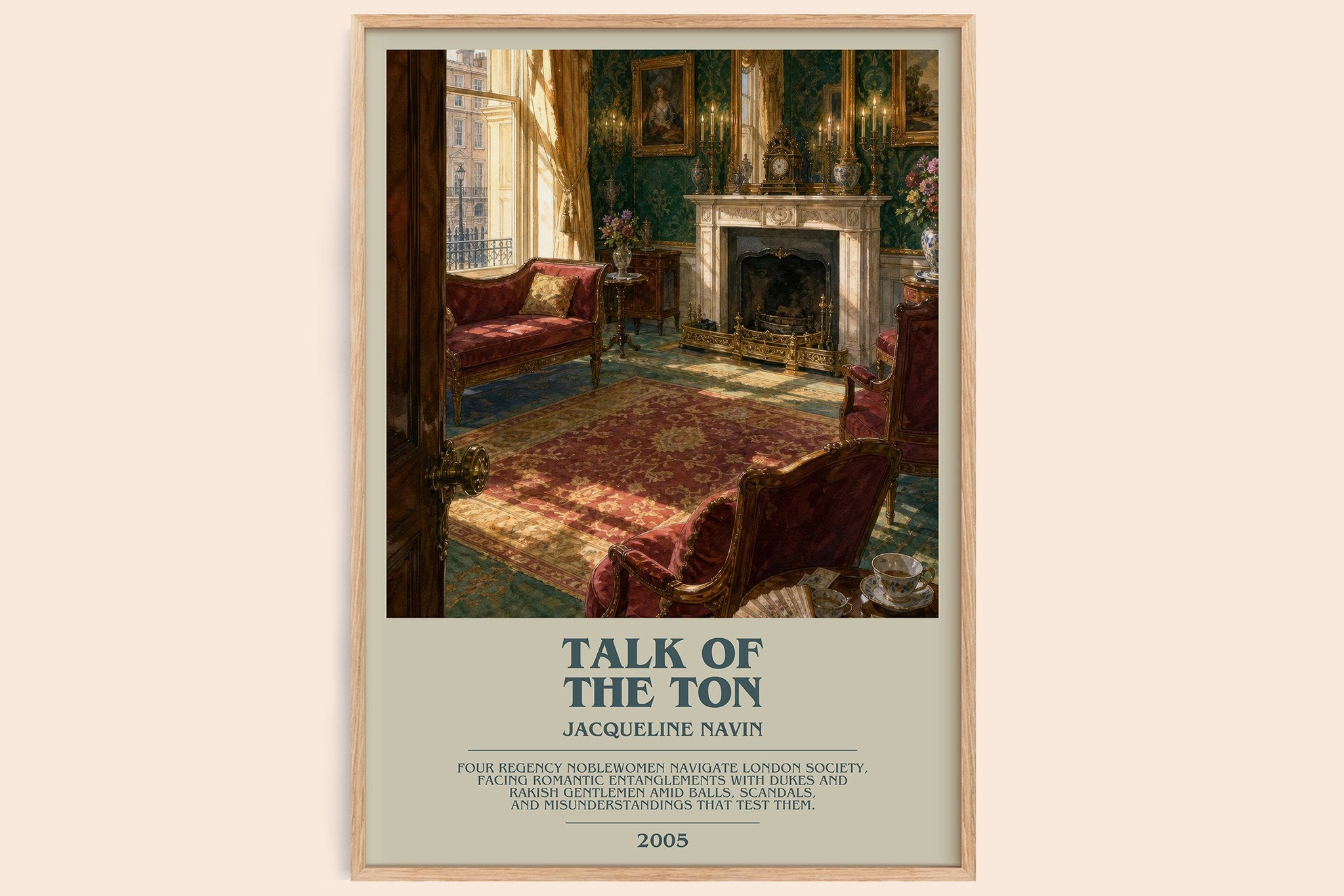 Talk of the Ton Bookish Wall Art by Jacqueline Navin