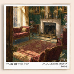 Talk of the Ton literary book poster by Jacqueline Navin – framed literary art print