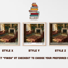Talk of the Ton literary print in frame leaning in hallway – romance wall art