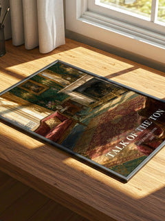 Talk of the Ton watercolour book poster framed on wall – romance wall art
