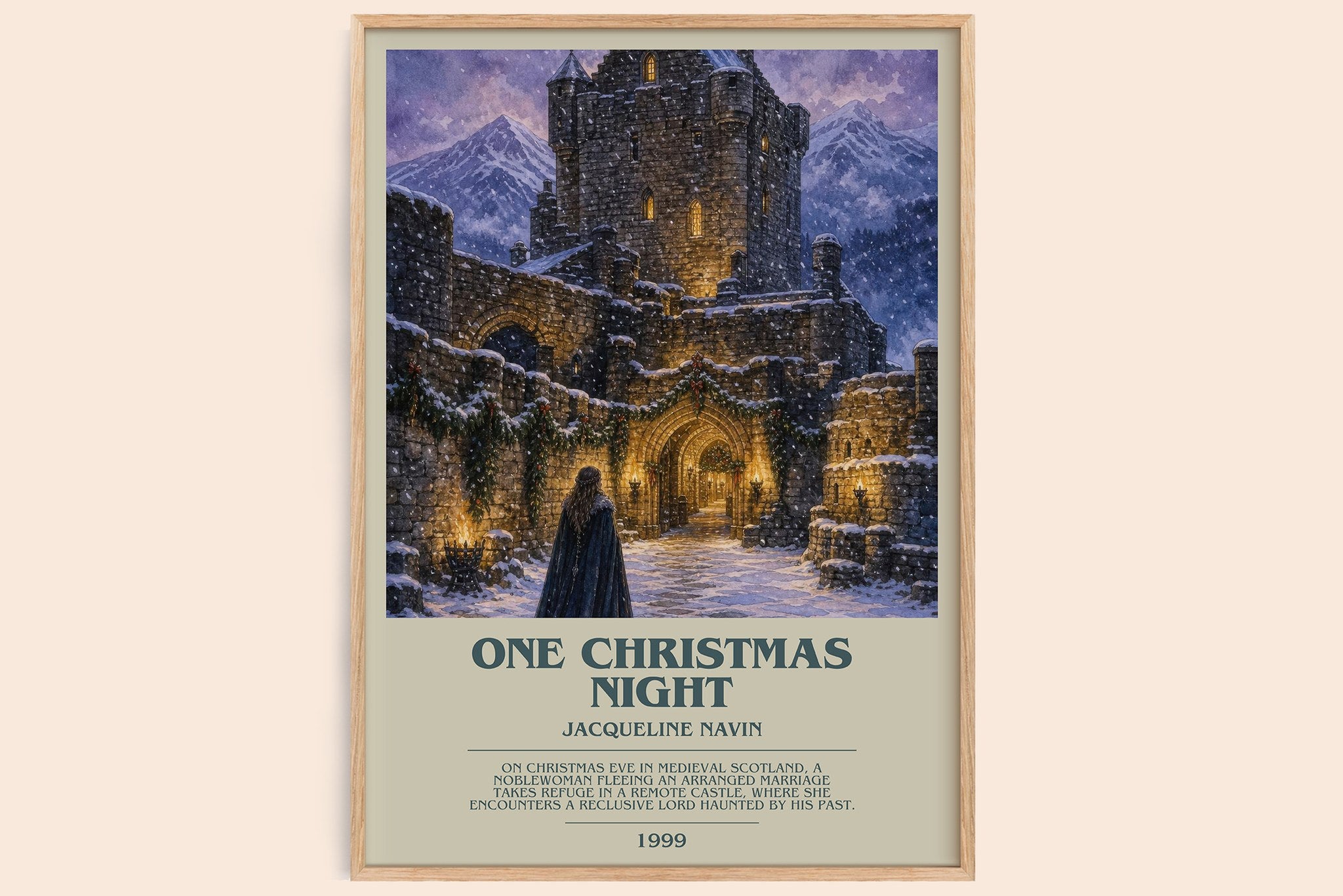 One Christmas Night Bookish Wall Art by Jacqueline Navin