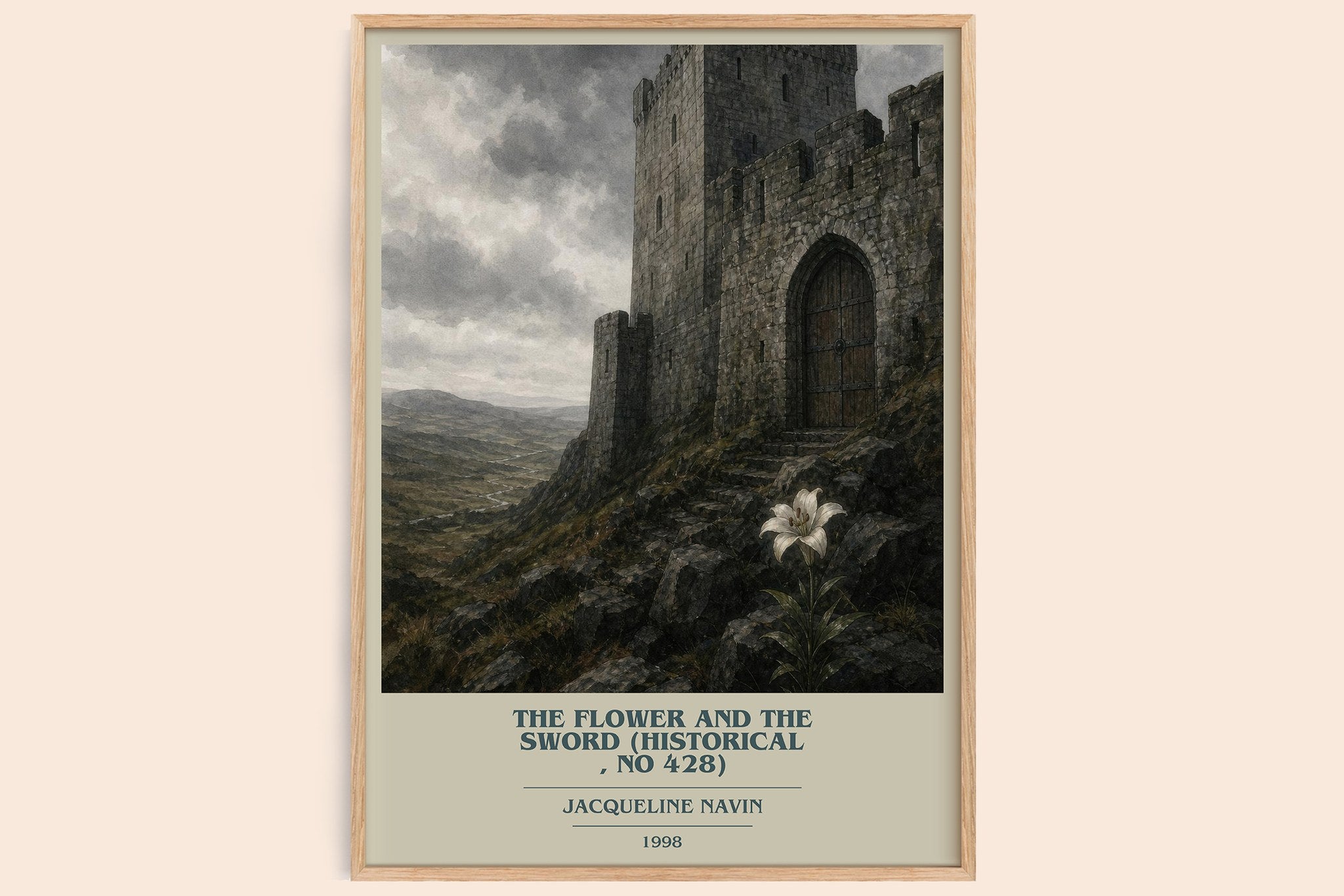 Flower and the Sword (Historical , No 428) Book Cover Poster by Jacqueline Navin