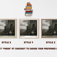 The Flower and the Sword (Historical , No 428) literary print in frame leaning in hallway – romance wall art