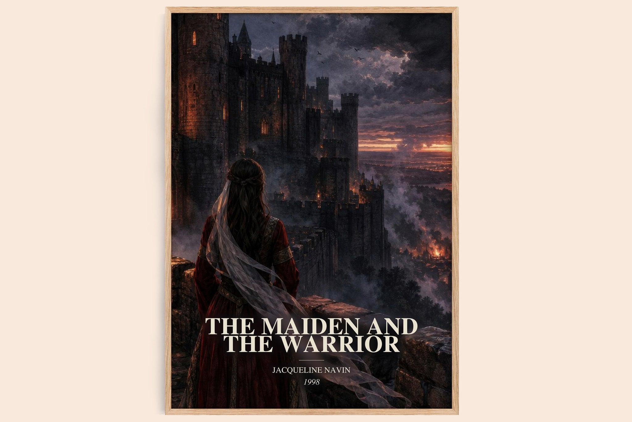 Maiden and the Warrior Book Watercolour Illustration by J. Navin