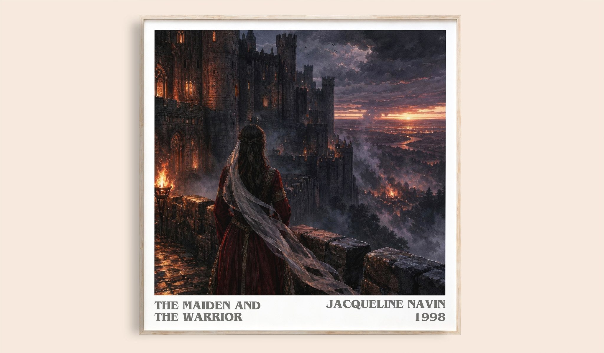The Maiden and the Warrior Literary Art Print by Jacqueline Navin