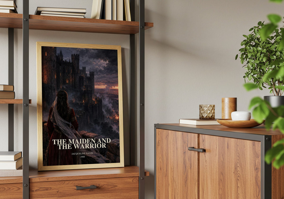 The Maiden and the Warrior book watercolour illustration paper finish options – matte satin gloss