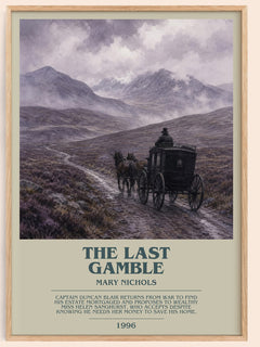 The Last Gamble bookish book poster by Mary Nichols – framed literary art print