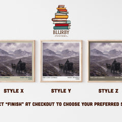 The Last Gamble Literary Art Print by Mary Nichols – Style X, Y and Z square prints side by side – choose your finish