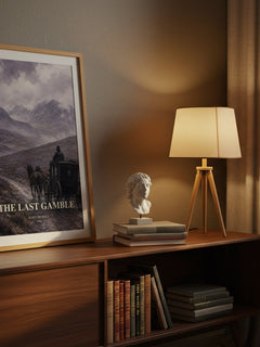 The Last Gamble watercolour print on bookshelf – Mary Nichols fan gift