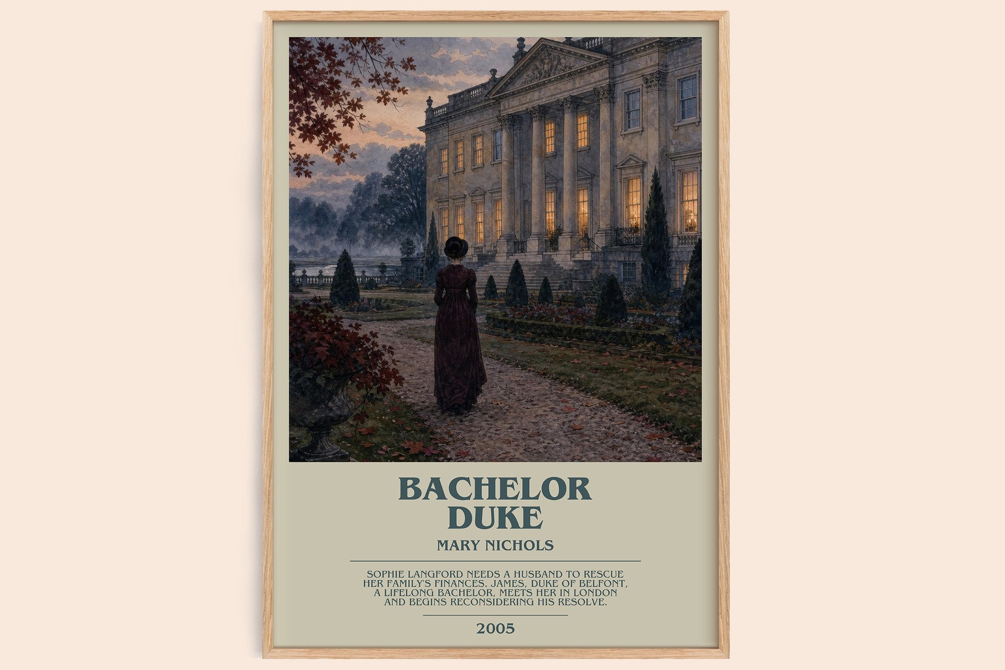 Bachelor Duke Bookish Wall Art by Mary Nichols