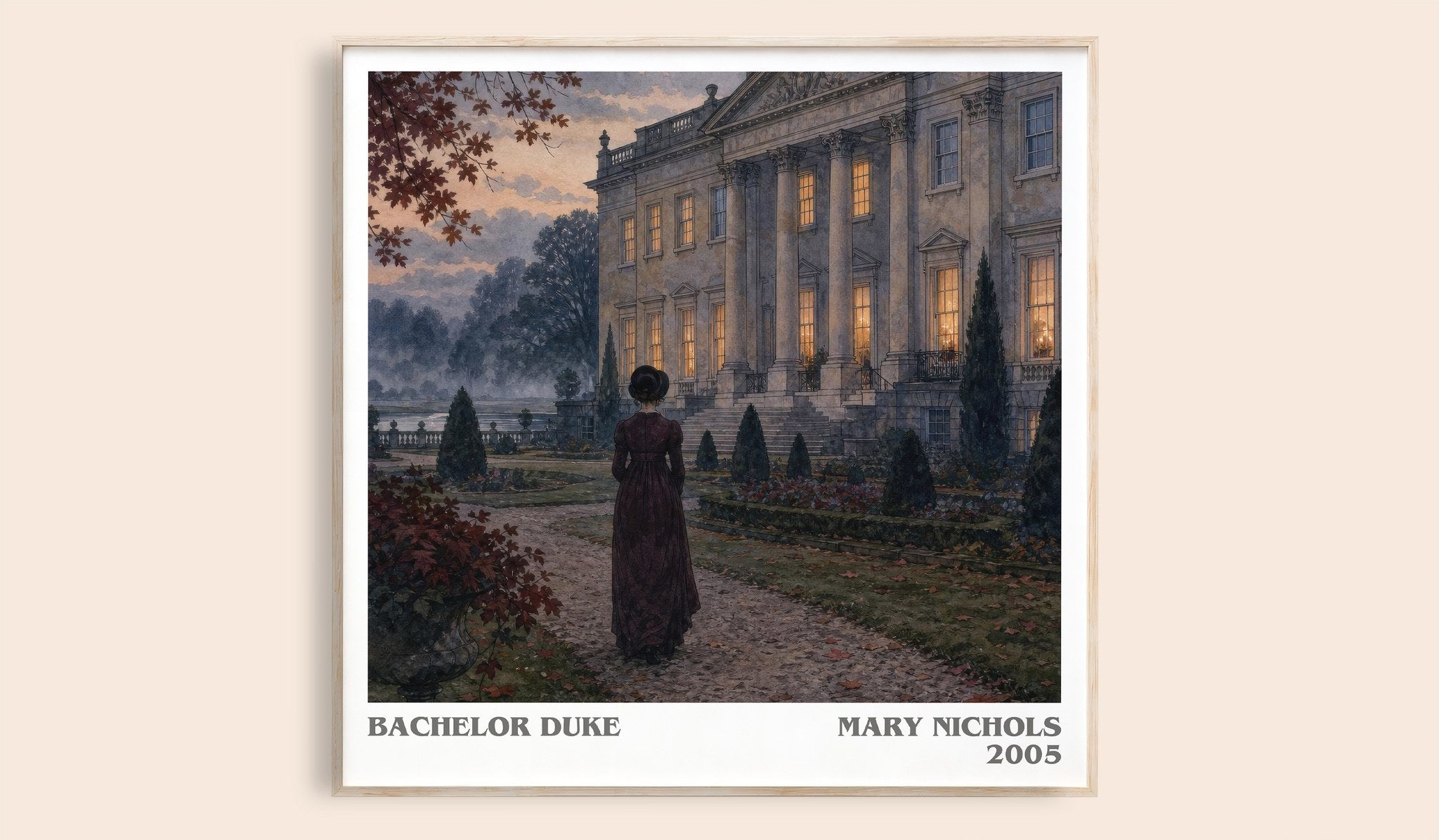 Bachelor Duke Literary Art Print by Mary Nichols