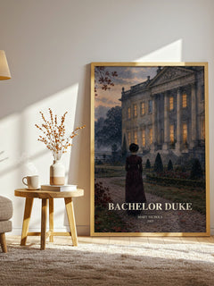 Bachelor Duke watercolour print in frame leaning in hallway – romance wall art