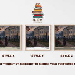 Bachelor Duke literary print in frame leaning in hallway – romance wall art