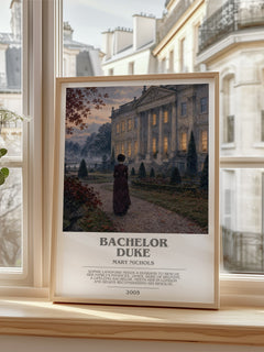 Bachelor Duke bookish poster colour and style options – Mary Nichols book art
