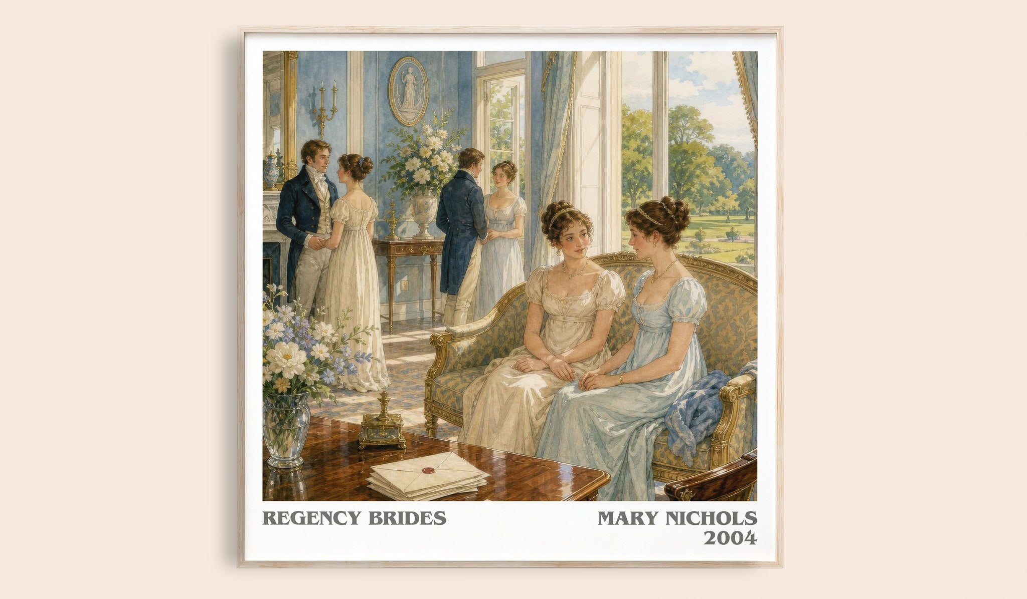 Regency Brides Literary Art Print by Mary Nichols