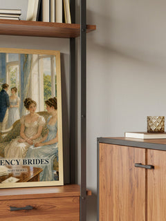 Regency Brides book watercolour illustration paper finish options – matte satin gloss