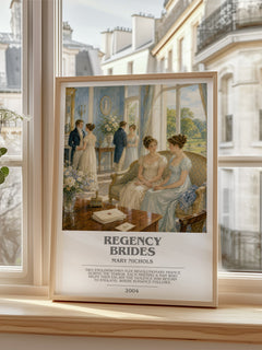 Regency Brides bookish poster colour and style options – Mary Nichols book art