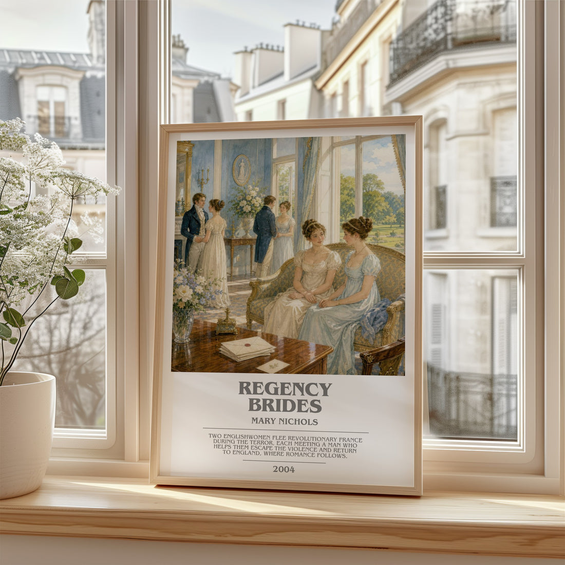 Regency Brides bookish poster colour and style options – Mary Nichols book art