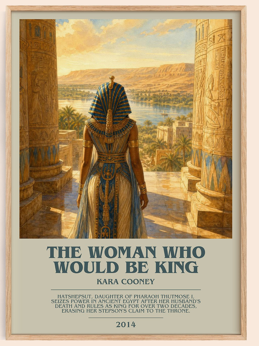 The Woman Who Would Be King bookish book poster by Kara Cooney – framed literary art print