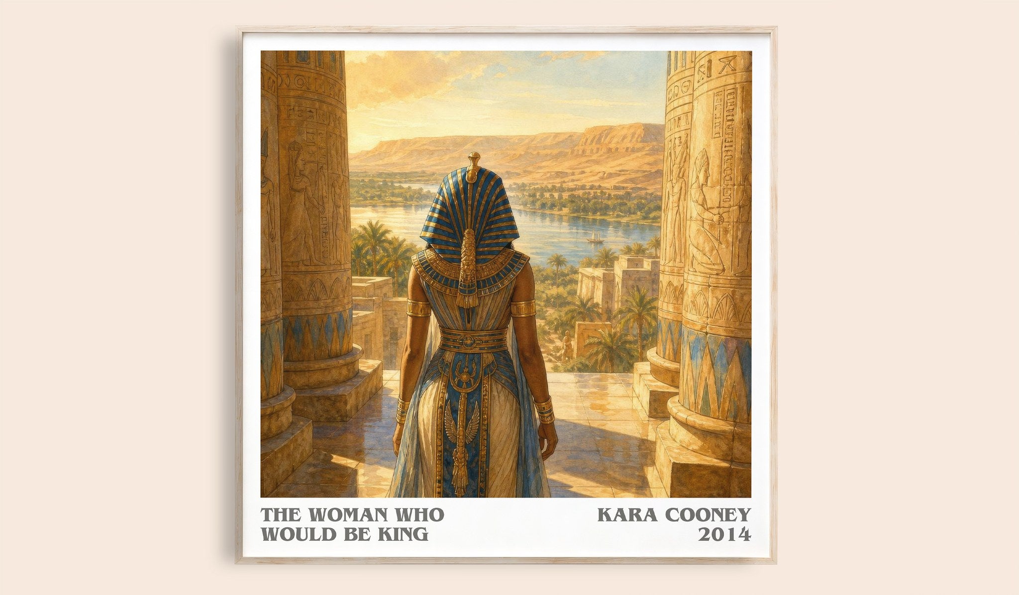 The Woman Who Would Be King Literary Art Print by Kara Cooney