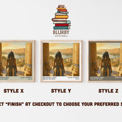 The Woman Who Would Be King literary print in frame leaning in hallway – non fiction wall art