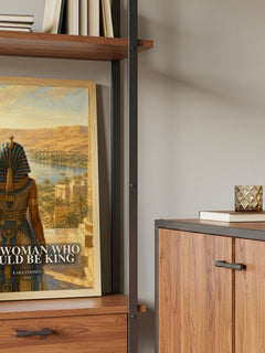 The Woman Who Would Be King book watercolour illustration paper finish options – matte satin gloss